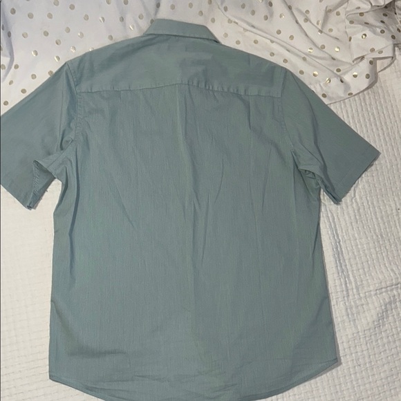 Alfani Men's Casual Light Blue Button-Down Shirt - Picture 5 of 9